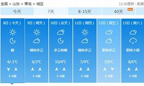 青岛天气预告_青岛天气预告一周